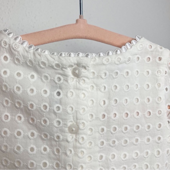 NWT Janie and Jack Ruffle Eyelet One Piece Baby Romper white size 3-6 months - Picture 7 of 12